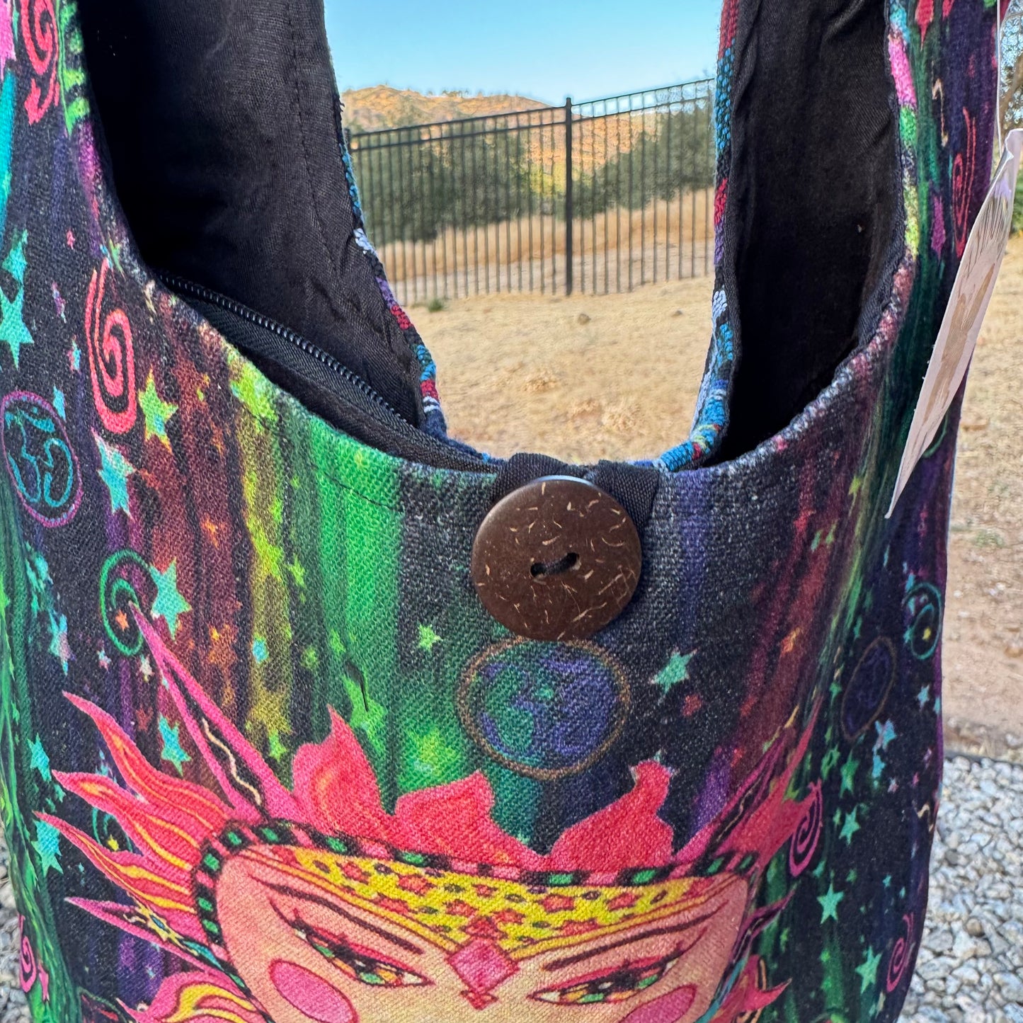 Sun & Moon Colorful Bohemian Gypsy Crossbody Bag