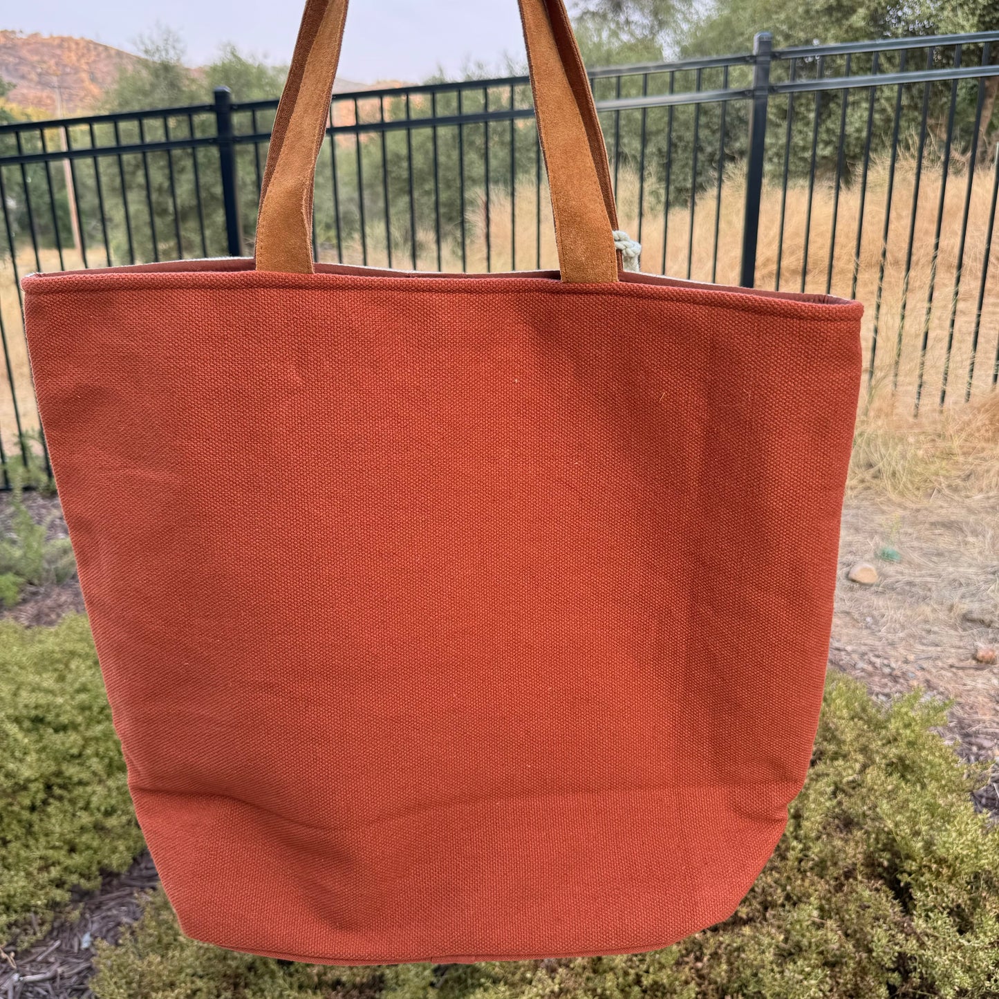 Large Woven Desert Tote Handbag