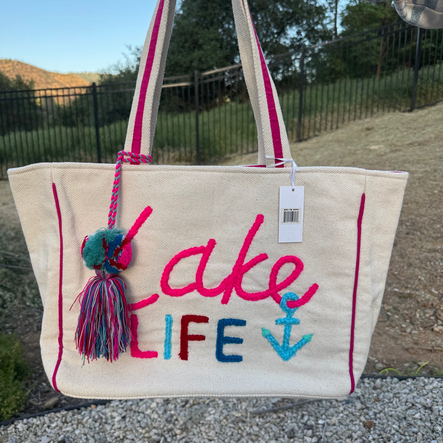 Lake Life Tote Handbag