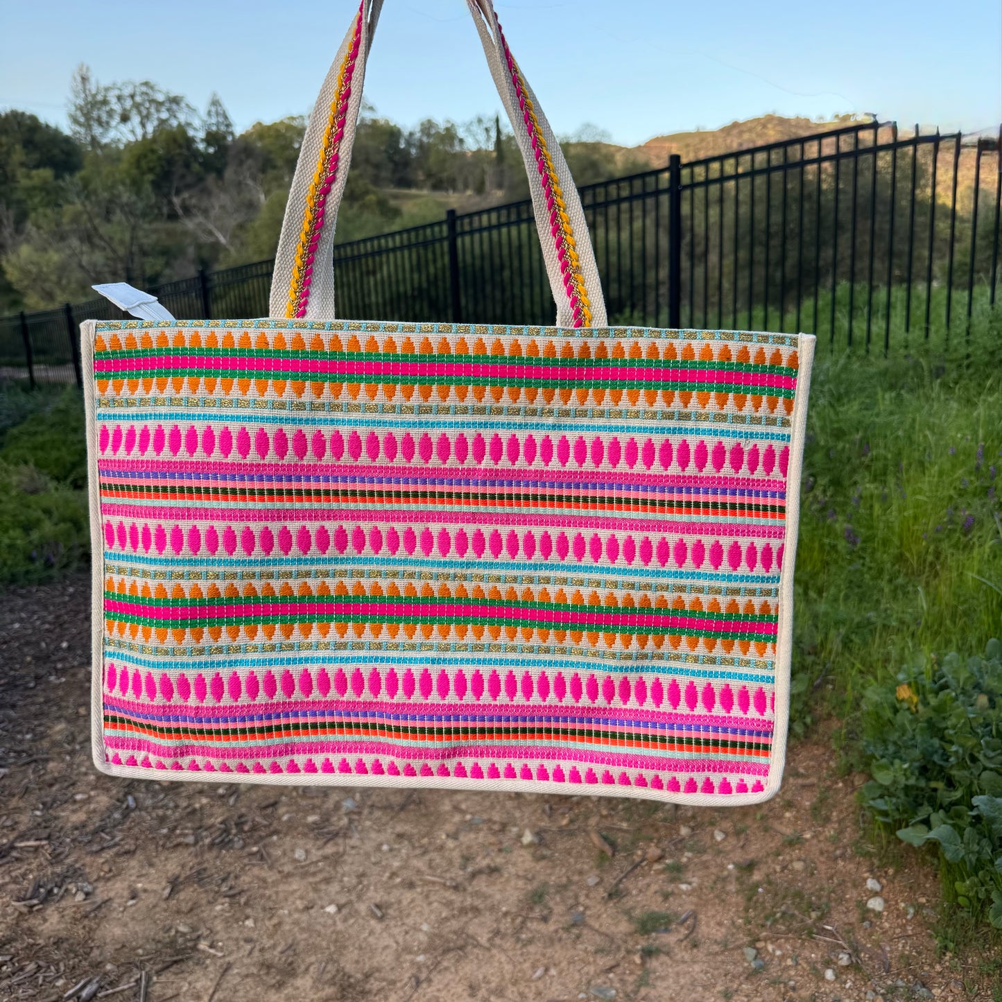 Howdy Cowgirl Sequins Tote Handbag