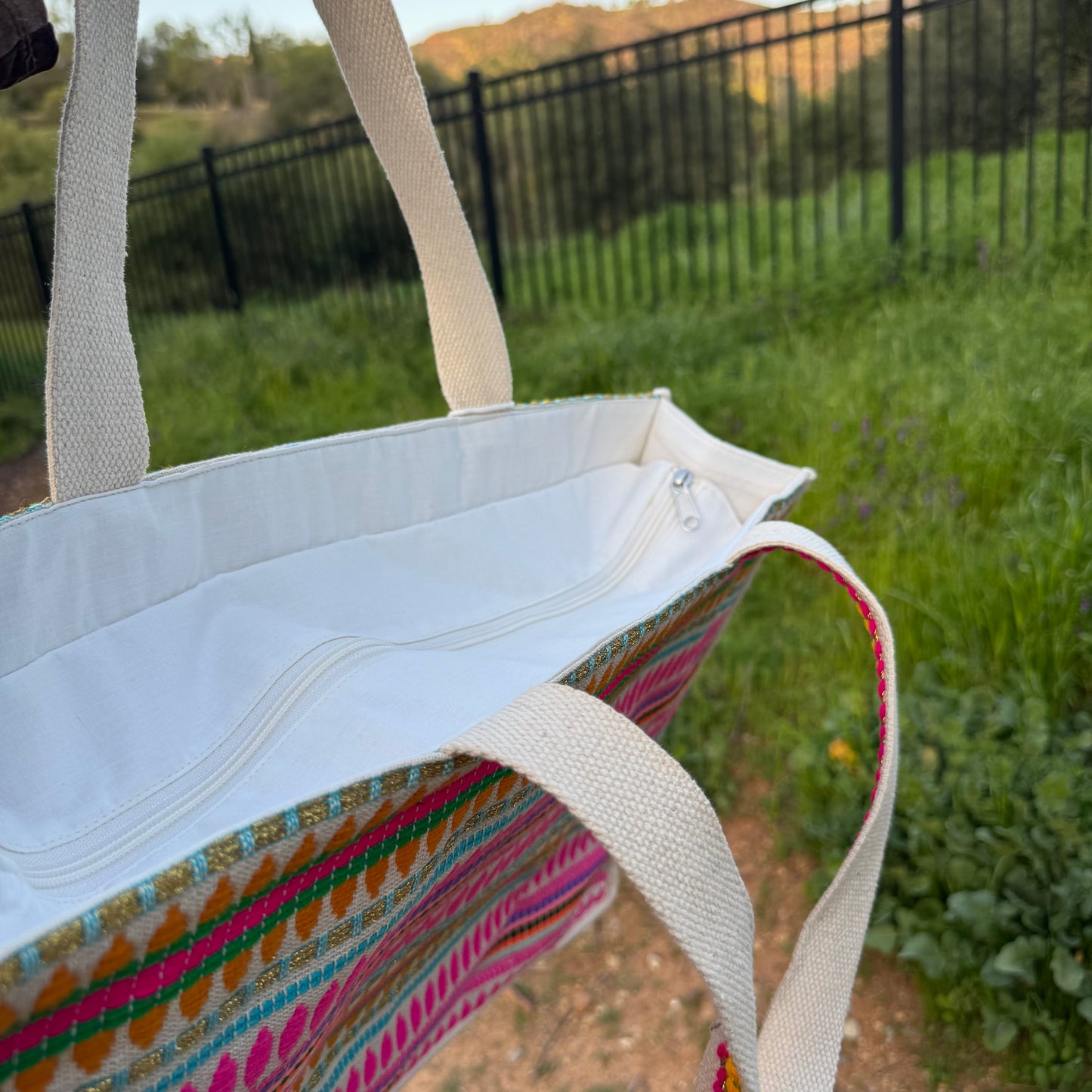 Howdy Cowgirl Sequins Tote Handbag