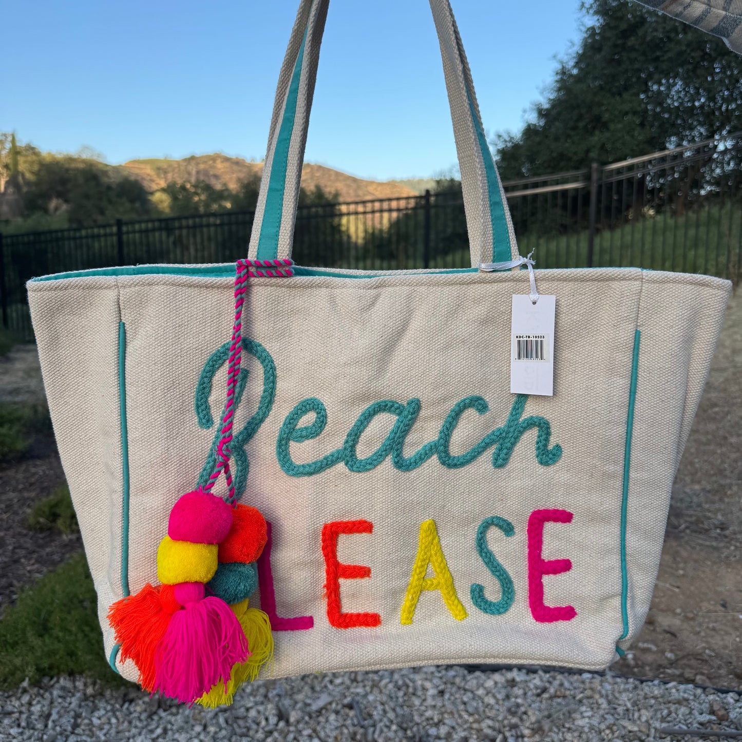 Beach Please Tote Handbag
