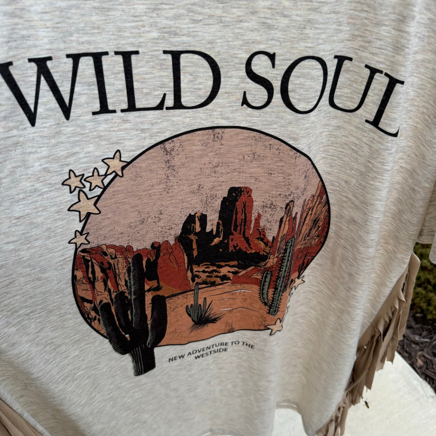 Wild Soul Fringe Shirt Dress