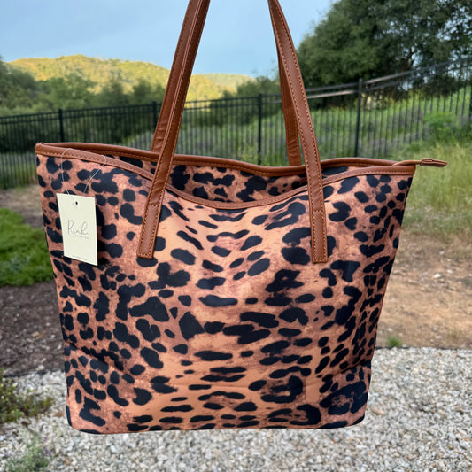 Leopard Print Tote Bag