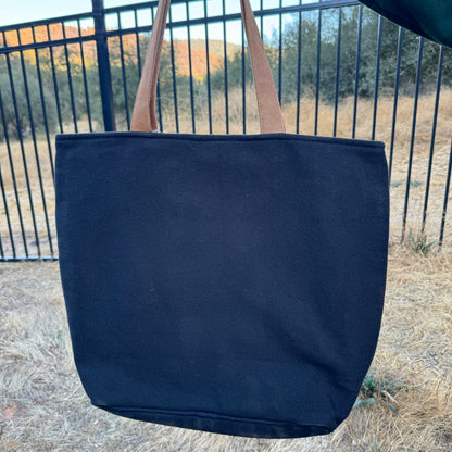 Large Ski Trip Woven Tote Handbag