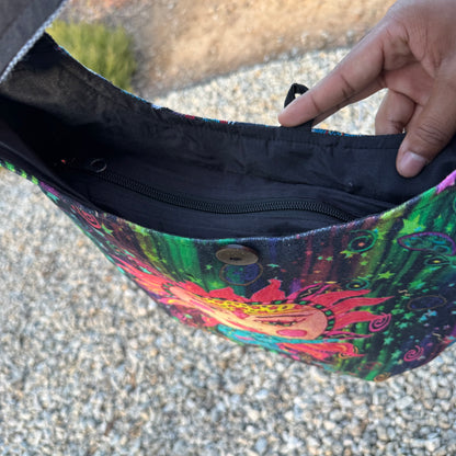 Sun & Moon Colorful Bohemian Gypsy Crossbody Bag