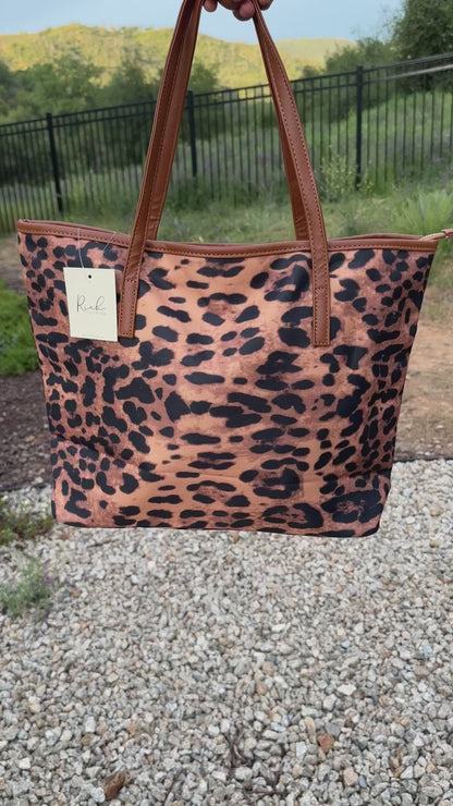 Leopard Print Tote Bag